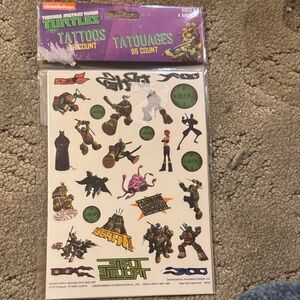 Nickelodeon Teenage Mutant Ninja Turtles Tattoo Collection. NIP